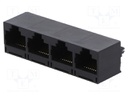 Socket; RJ45; PIN: 8; Cat: 5; Layout: 8p8c