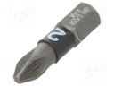 Screwdriver bit; Pozidriv®; PZ2; Overall len: 25mm