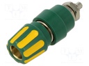 Connector: 4mm banana; socket; 63A; 60VDC; Cutout: Ø9mm; screw; 2mΩ