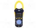 AC digital clamp meter; Øcable: 38mm; LCD 3,5 digit (3999); 150g