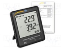 Data logger; temperature,humidity; IP20; Display: LCD 3,9"; ±4%