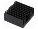Heatsink: extruded; grilled; black; L: 32.5mm; W: 32.5mm; H: 14.5mm