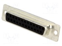 D-Sub; PIN: 25; plug; HD 20; female; soldering; for cable