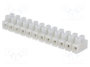 Terminal block; screw terminal; ways: 12; 1.5mm2; terminals: 24