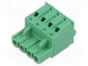 Connector: pluggable terminal block; plug; female; 12A; 250V; 1x5