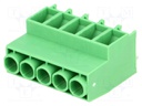 PCB terminal block; angled 90°; 6.35mm; ways: 5; on PCBs; 0.2÷4mm2