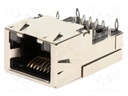 Socket; RJ45; PIN: 8; Layout: 8p8c; Press-Fit; on PCBs