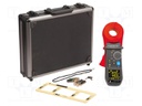 Meter: grounding resistance; Øcable: 35mm; OLED; 10mΩ÷1.5kΩ; IP40