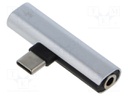 Adapter; USB 3.0; Jack 3.5mm socket,USB C socket,USB C plug