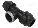 Splice terminal: clamping; for PE pipes; Plast; Medium: water