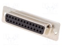 D-Sub; PIN: 25; plug; female; w/o contacts