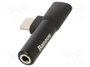 Cable; Jack 3.5mm socket,USB C socket,USB C plug