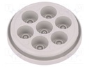 Multigate grommet; Ømount.hole: 50mm; Panel thick: 1.5÷5mm; IP67