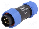 Plug; male; SP21; PIN: 5; IP68; 7÷12mm; soldering; for cable; 500V