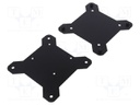 Enclosure: for computer; aluminium; black; X: 91mm; Y: 95mm; Z: 37mm