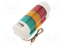 Signaller: signalling column; continuous light; Usup: 24VDC; LED