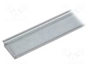 DIN rail; TS35; L: 1m; Mat: zinc-plated steel; Profile ht: 7.5mm