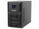 Power supply: UPS; 2000W; 2000VA; 208÷240V; 347x145x225mm; 9Ah