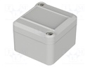 Enclosure: multipurpose; X: 50mm; Y: 52mm; Z: 37mm; EUROMAS II; ABS