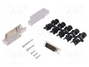 D-Sub; PIN: 15; plug; male; shielded,turned contacts; angled 90°
