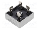 Bridge rectifier: single-phase; Urmax: 200V; If: 35A; Ifsm: 400A