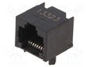 Socket; RJ45; PIN: 8; Layout: 8p8c; THT; on PCBs