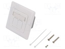 Socket; RJ45; Cat: 6; shielded,double; Layout: 8p8c; 22AWG÷24AWG
