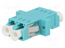 Connector: fiber optic; socket,coupler; multi mode duplex (MM)