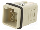 Connector: HDC; contact insert; male; C146,heavy|mate Q; PIN: 8