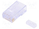 Plug; RJ45; 44915; PIN: 8; Cat: 6; with conductor guide; gold-plated