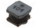 Power Inductor (SMD), 100 µH, 900 mA, Wirewound, 1.1 A, VLS-EX Series, 6mm x 6mm x 4.5mm