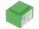 Transformer: encapsulated; 2.3VA; 230VAC; 6V; 6V; 192mA; 192mA; IP00