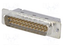 D-Sub; PIN: 25; plug; male; IDC; for ribbon cable; gold-plated