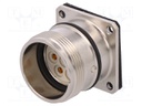 Connector: M23; socket; PIN: 6; female; soldering; straight; 20A