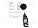 Meter: sound level; LCD; Range: 25÷136dBA; 20Hz÷12.5kHz; IP20; 4GB