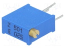 Potentiometer: mounting; multiturn; 500Ω; 500mW; THT; ±10%; linear