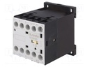 Contactor: 3-pole; NO x3; Auxiliary contacts: NO; 12VDC; 6A; DIN; BG