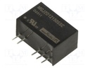 Converter: DC/DC; 2W; Uin: 10.8÷13.2V; Uout: 15VDC; Uout2: -5VDC