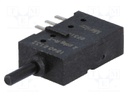 Switch: push-button; Pos: 2; DPDT; 0.5A/60VAC; 0.5A/60VDC; 4N; round