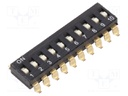 Switch: DIP-SWITCH; Poles number: 10; OFF-ON; 0.025A/24VDC; SMT