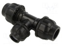 Splice terminal: clamping; for PE pipes; Plast; Medium: water