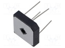 Bridge rectifier: single-phase; Urmax: 100V; If: 35A; Ifsm: 400A