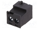 Pluggable terminal block; 5.08mm; ways: 2; straight; plug; female