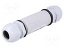 AC supply; ways: 5; 6mm2; screw terminal; 400V; 38A; coupler; IP67