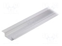 Profiles for LED modules; recessed; natural; L: 1m; aluminium