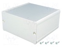 Enclosure: with panel; TUF; X: 105mm; Y: 100mm; Z: 52mm; aluminium
