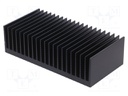 Heatsink: extruded; grilled; black; L: 150mm; W: 300mm; H: 83.5mm
