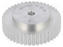 Belt pulley; T5; W: 10mm; whell width: 21mm; Ø: 69.2mm; aluminium