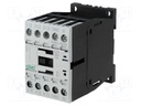 Contactor: 3-pole; NO x3; Auxiliary contacts: NO; 220VDC; 9A; DILM9