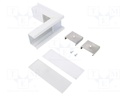 Connector 270°; white; aluminium; Application: VARIO30-07